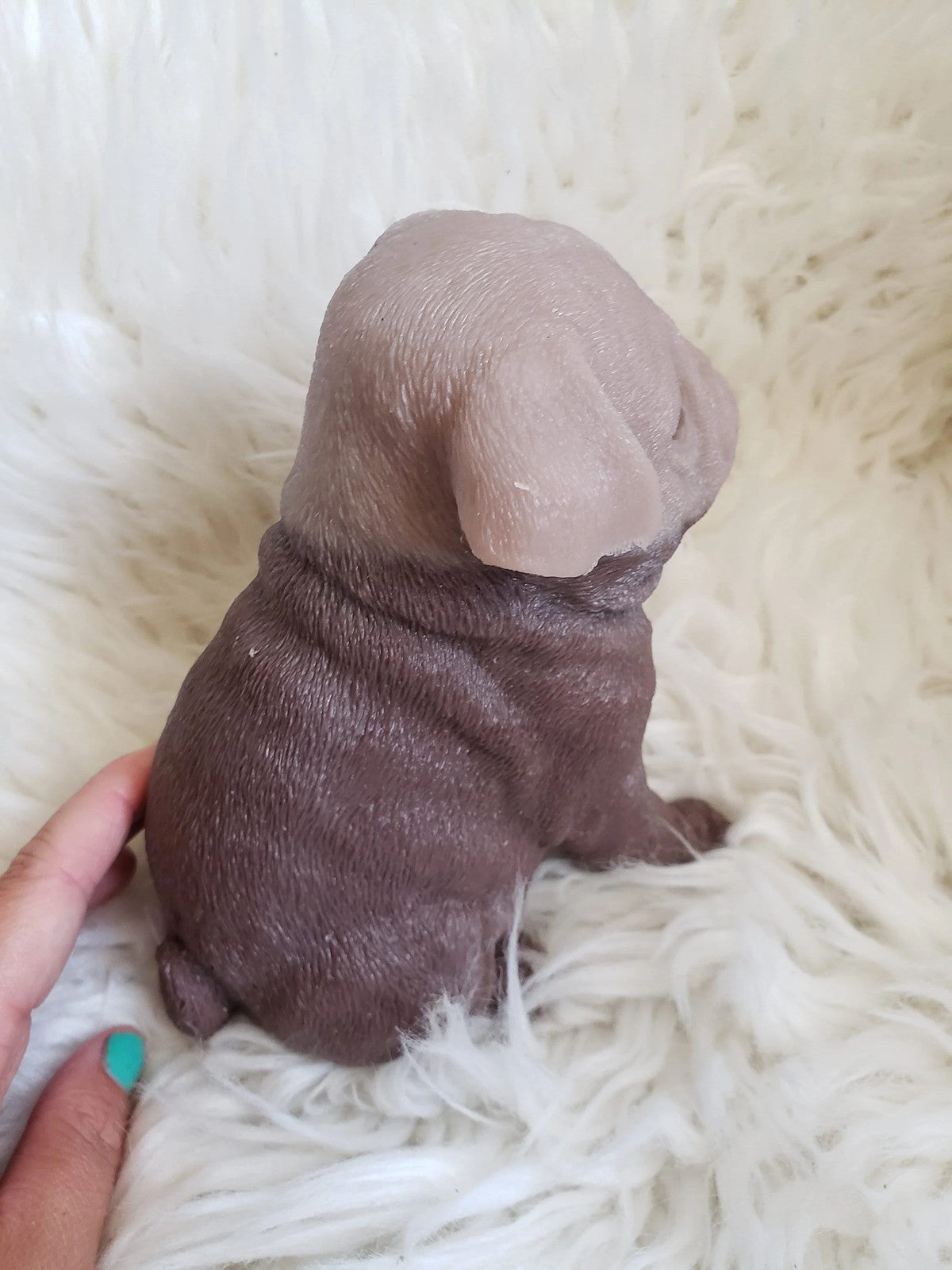 10" inches Full Body Silicone Pug puppy dog open eyes cutie you choose color