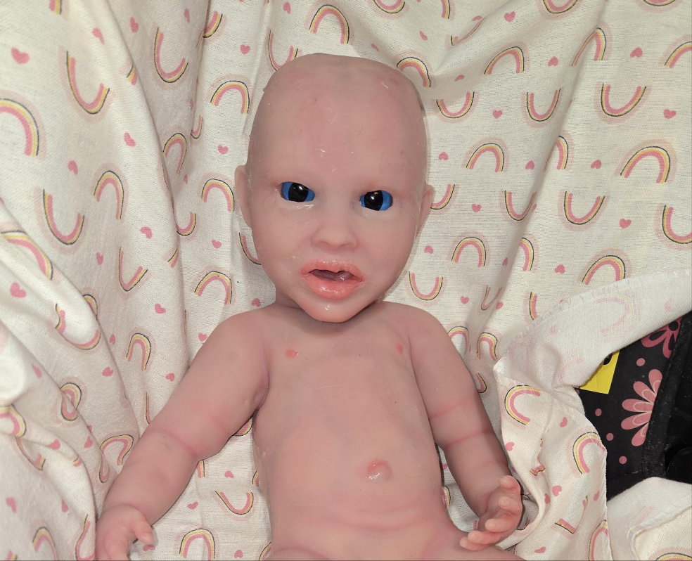 Full Body Silicone Baby 18" newborn awake