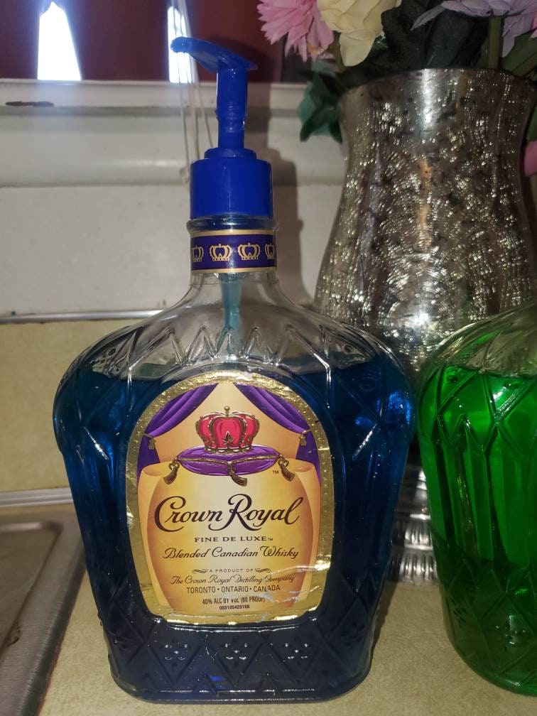Crown royal soap dispenser