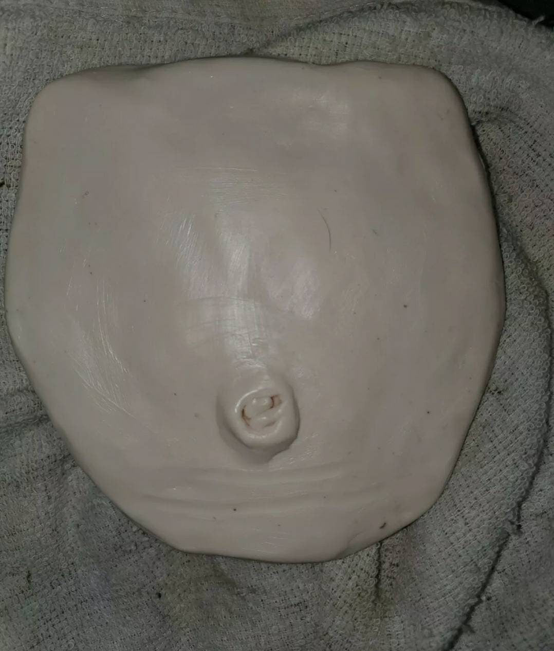 Silicone baby belly plate for newborn size baby unpainted reborn