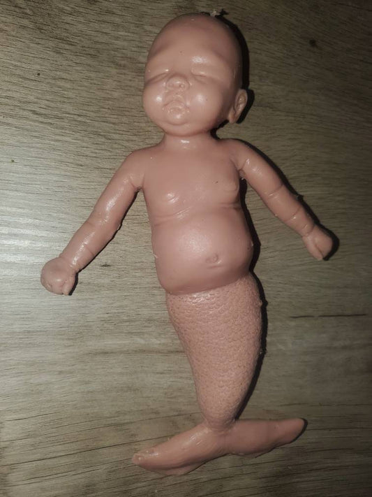 Full body silicone baby mermaid 9" boo boo