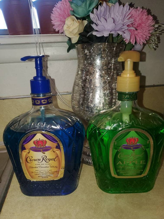 Crown royal soap dispenser