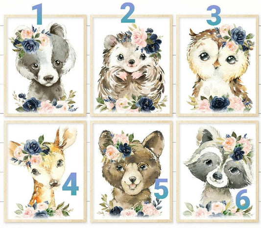 Baby nursery decor wall frame picture (black frame)