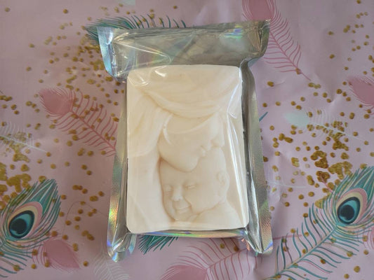 Mother and baby bar of soap scented goats milk