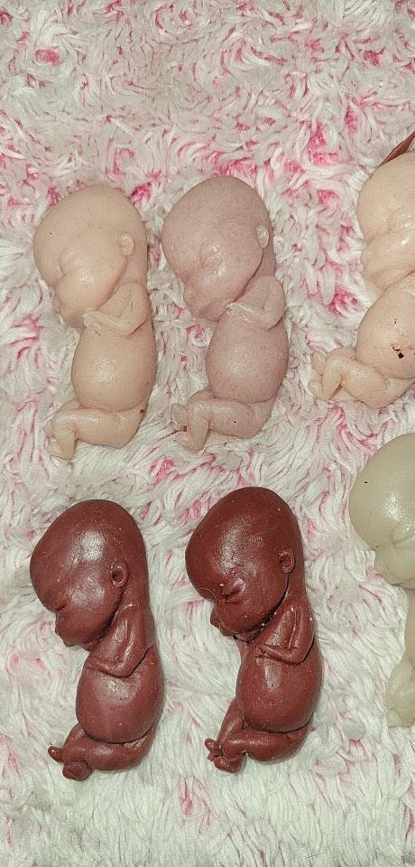 4 memorial fetus silicone babies surprise lot !