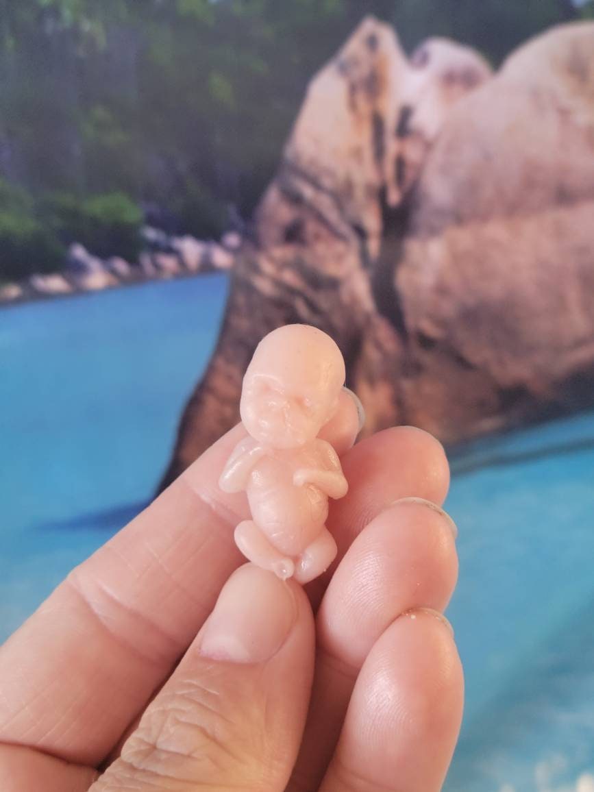 10 week gestational memorial fetus baby silicone keepsake