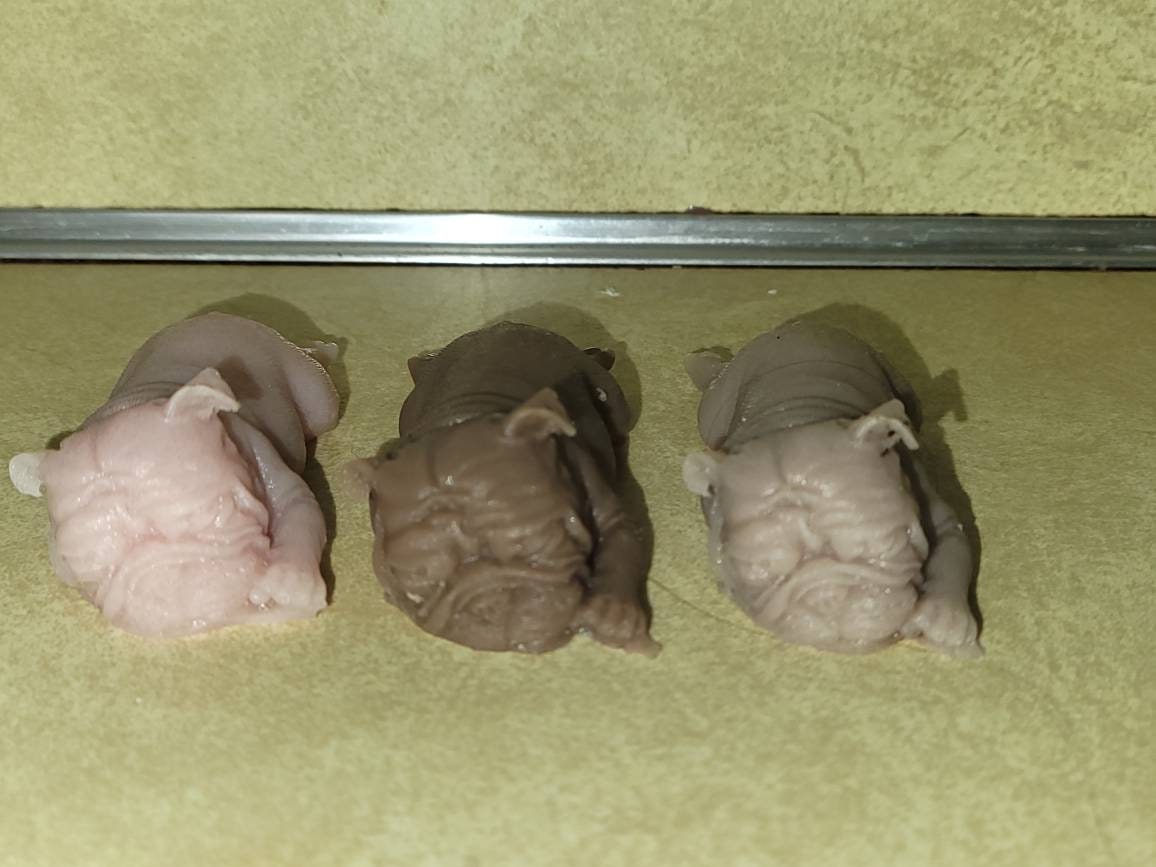 Silicone 3" frenchie puppy dog