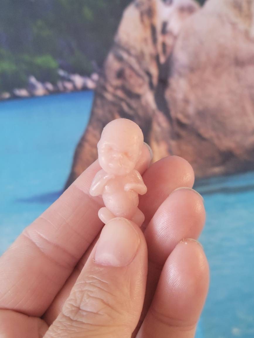 10 week gestational memorial fetus baby silicone keepsake