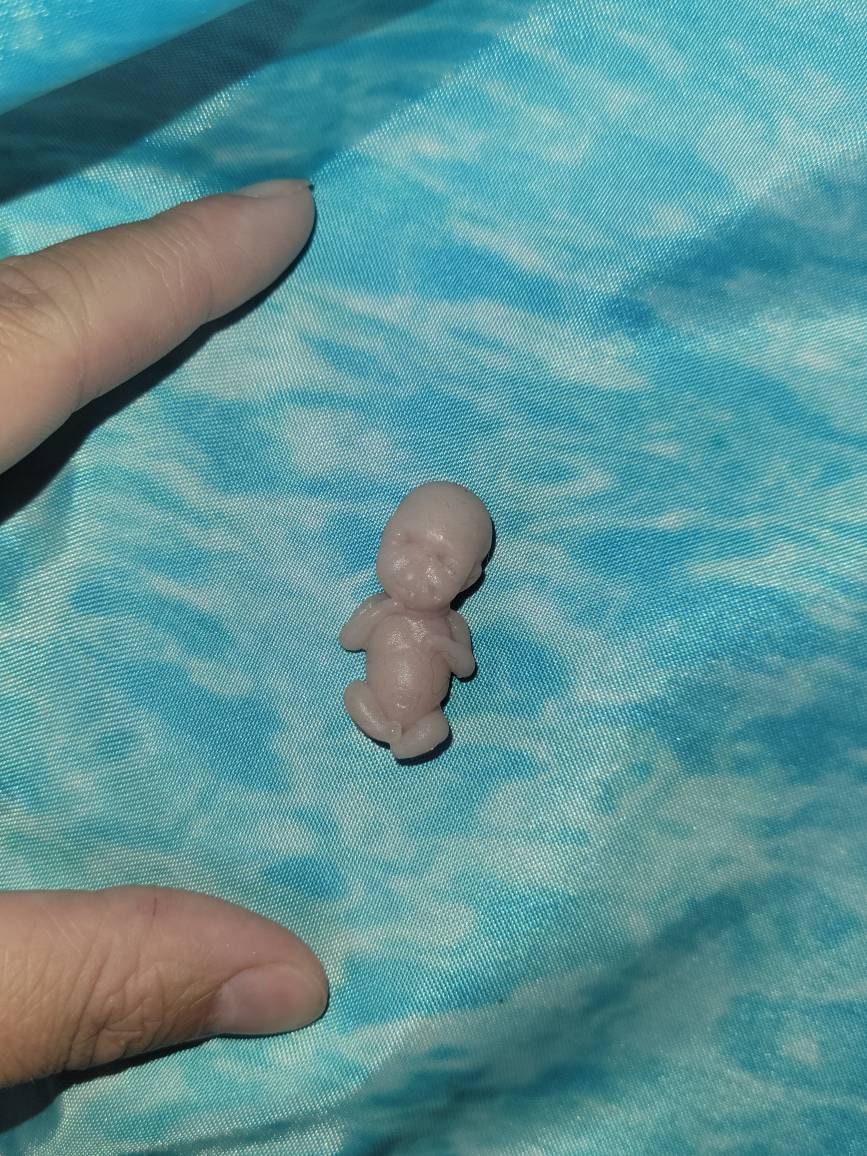 10 week gestational memorial fetus baby silicone keepsake