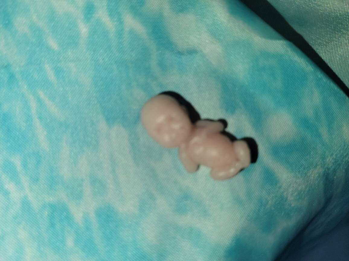 10 week gestational memorial fetus baby silicone keepsake