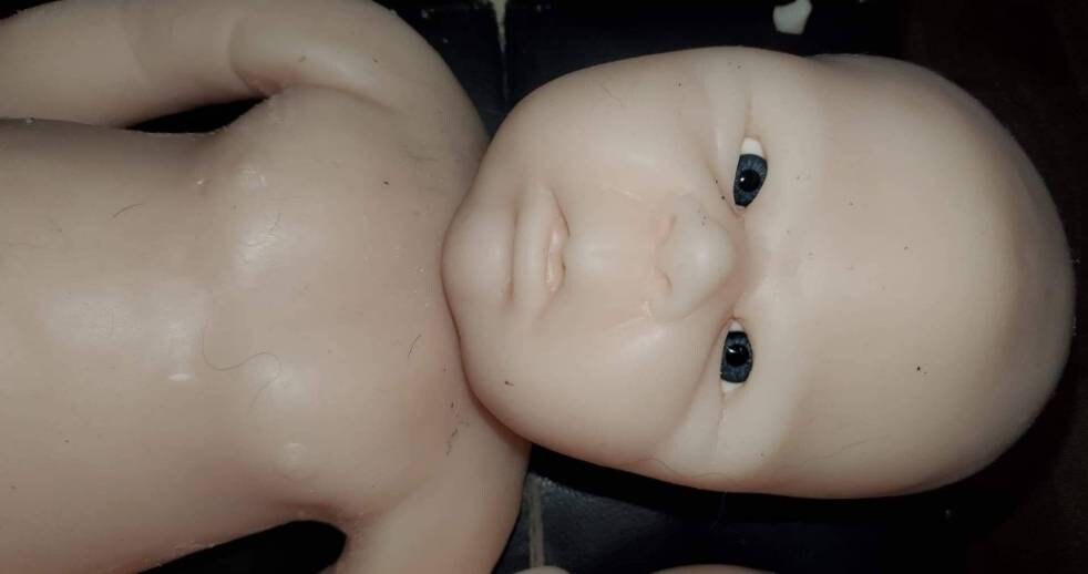 Full Body Silicone Baby Newborn open eye beauty 21"