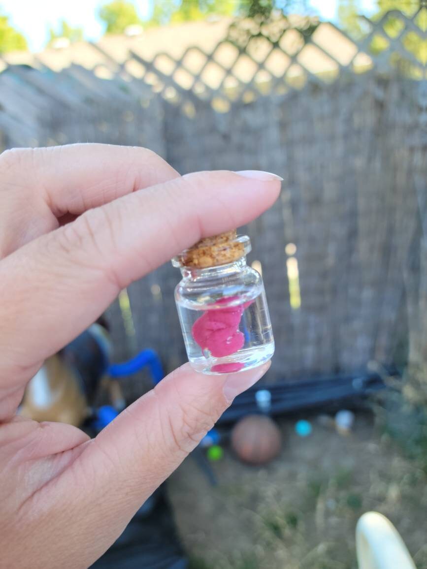 fetus silicone memorial baby in glass jar