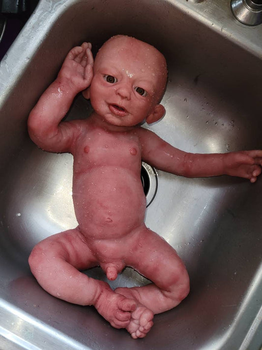 Full Body Silicone Baby Boy 22" 3 month old size " Noah