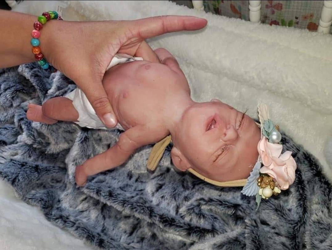 Full Body Silicone Baby Girl preemie 13" sleeping beautiful baby blank or painted Mia