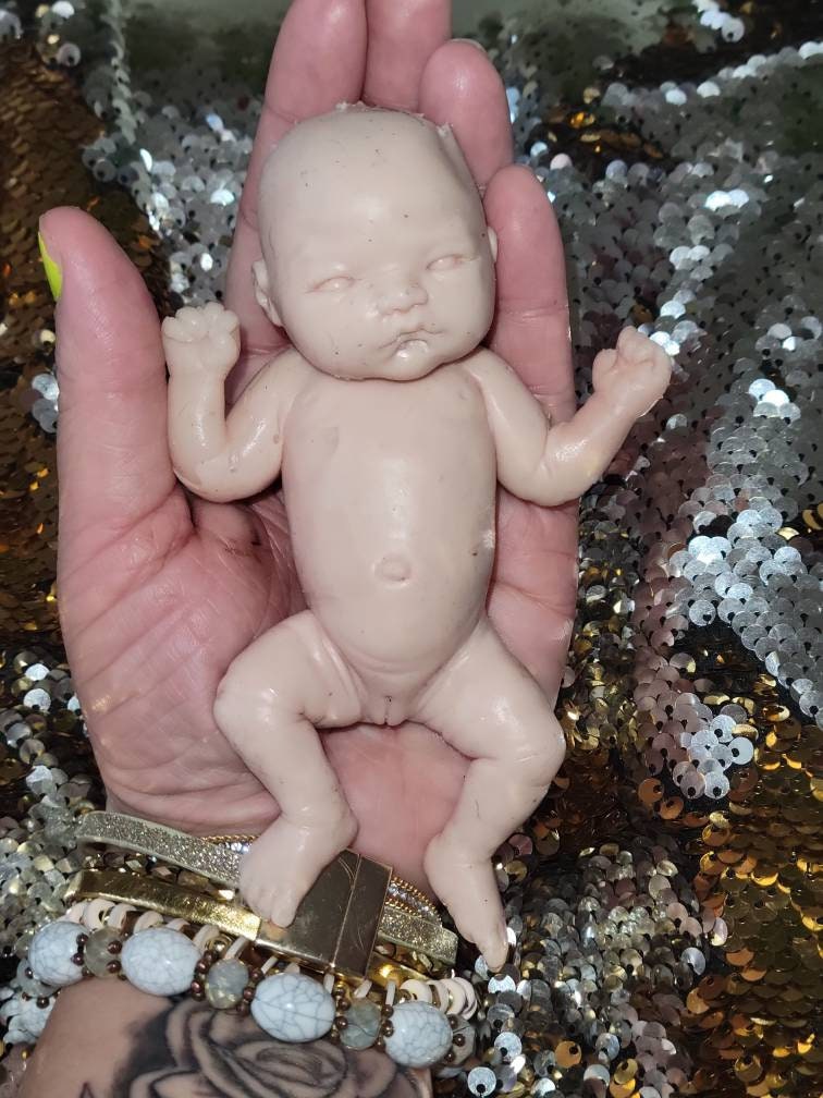 Full Body Silicone mini baby 5.5" girl