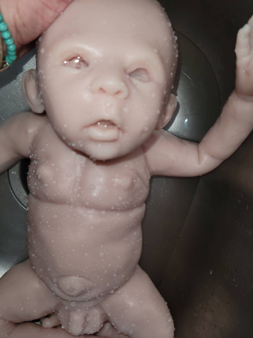 Full body silicone baby 23" big boy! Painted or blank