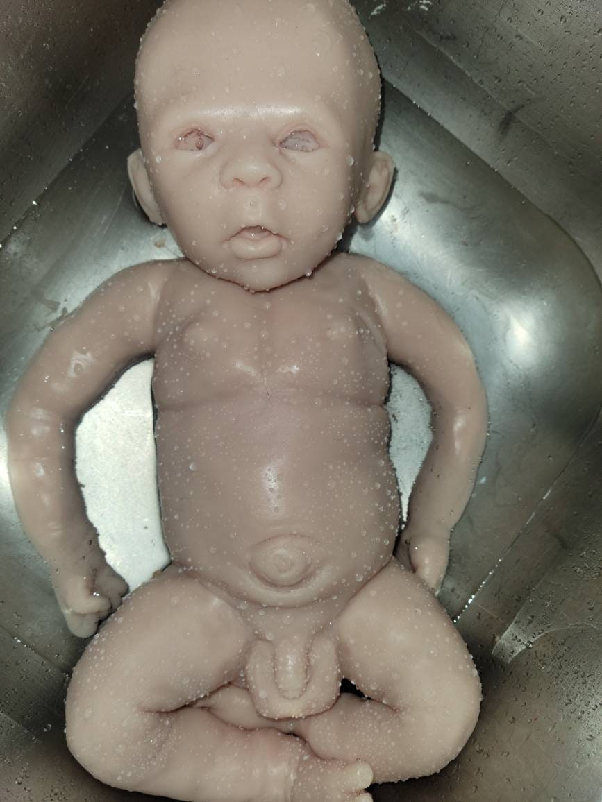 Full body silicone baby 23" big boy! Painted or blank