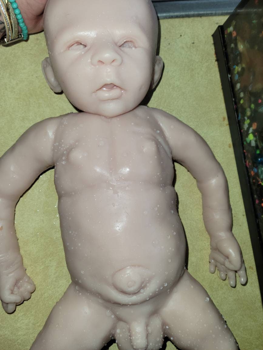 Full body silicone baby 23" big boy! Painted or blank