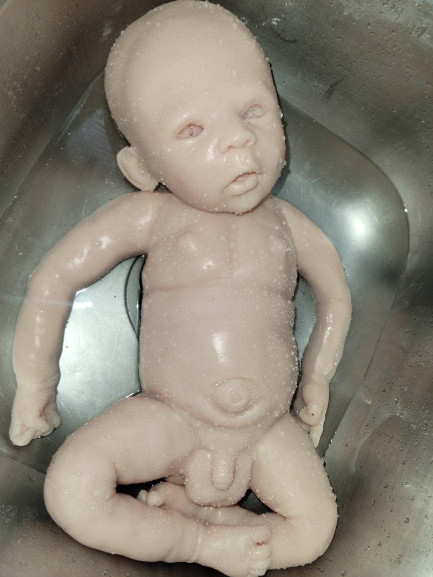 Full body silicone baby 23" big boy! Painted or blank