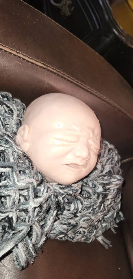 Silicone baby head crying baby for 18" body alph