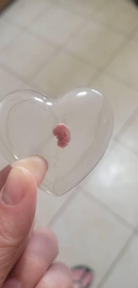 Beautiful memorial resin heart peice