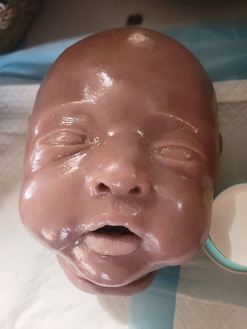 1 silicone surprise head blank unpainted