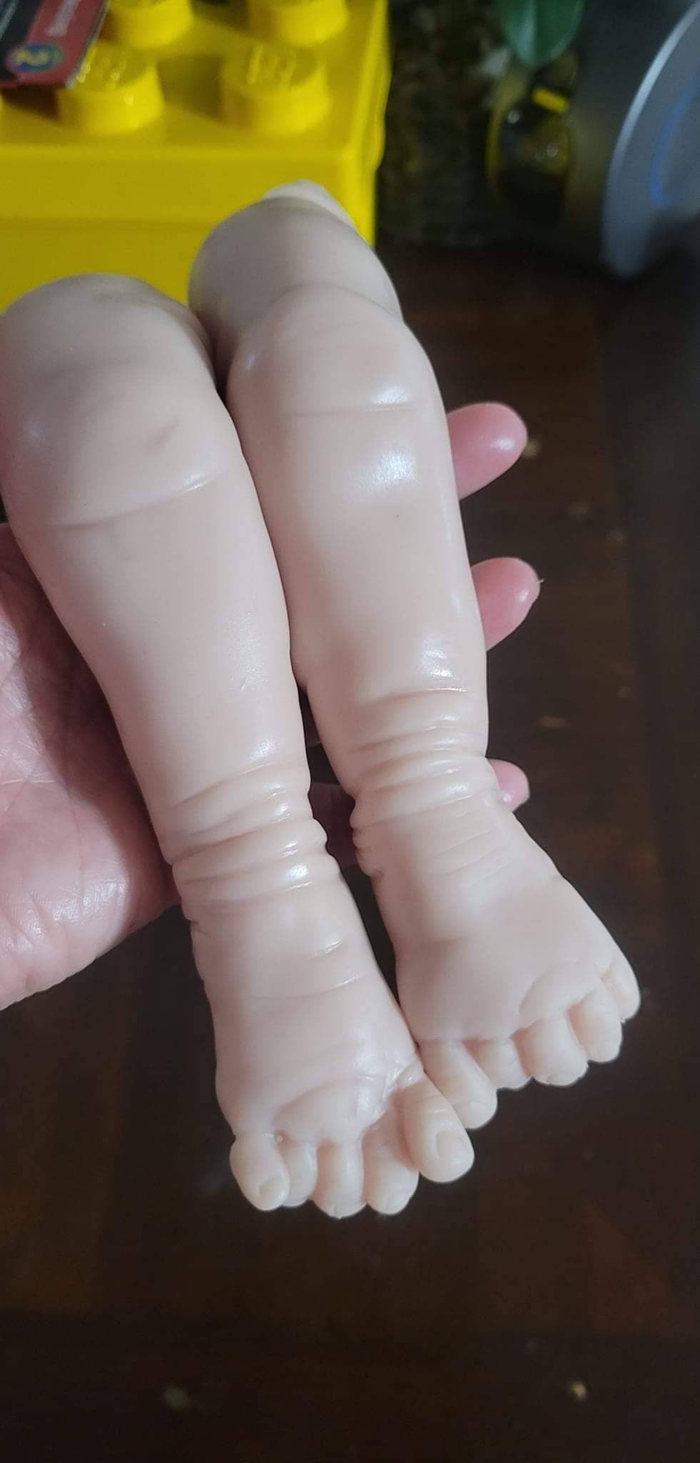 Silicone baby limbs legs for cloth body