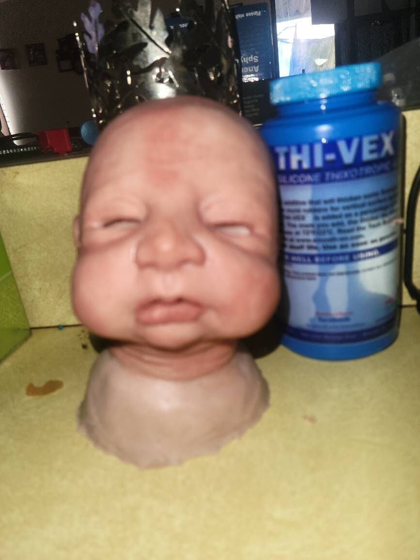 1 silicone surprise head blank unpainted