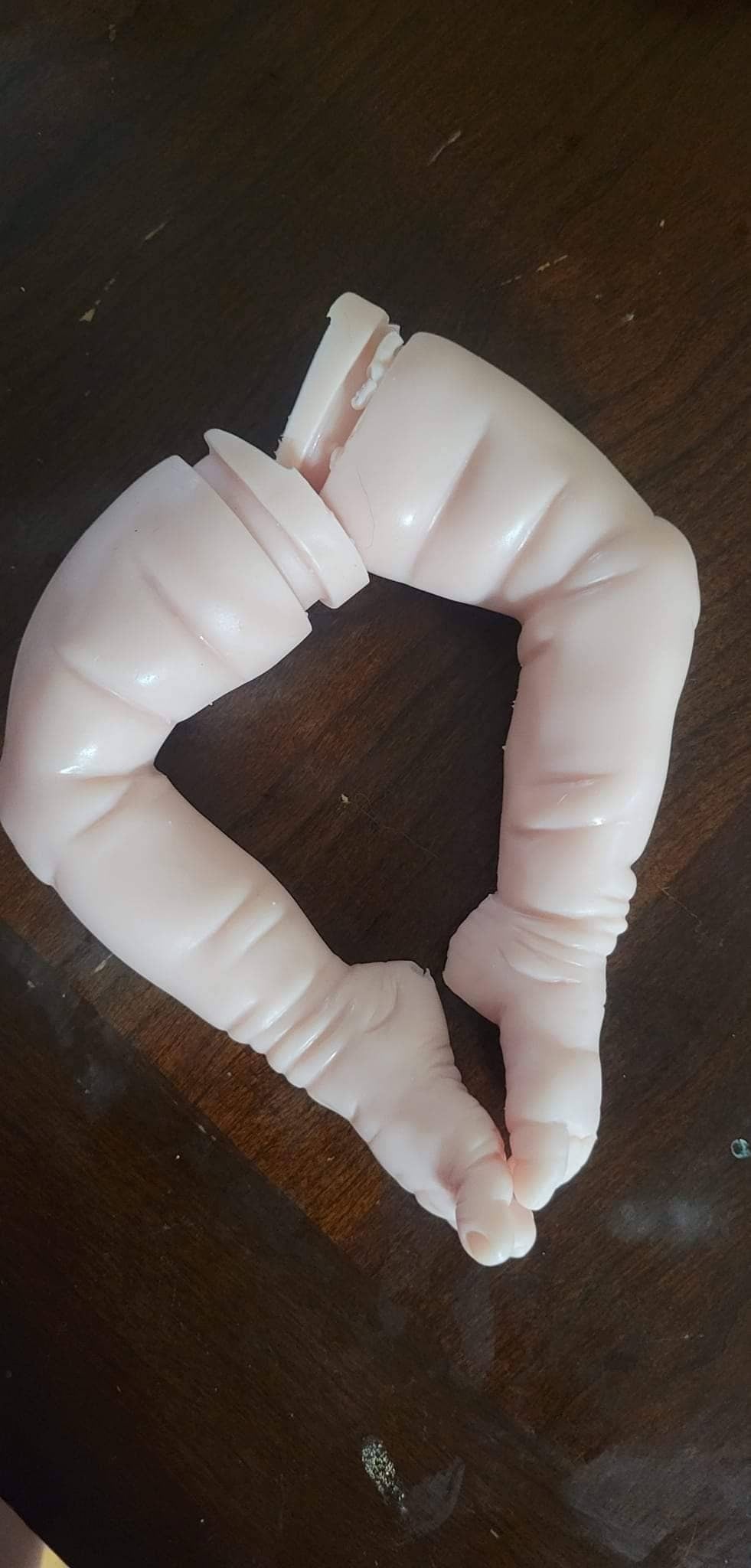 Silicone baby limbs legs for cloth body