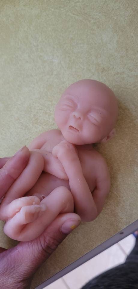 22 week gestational fetus born too soon silicone baby memorial baby