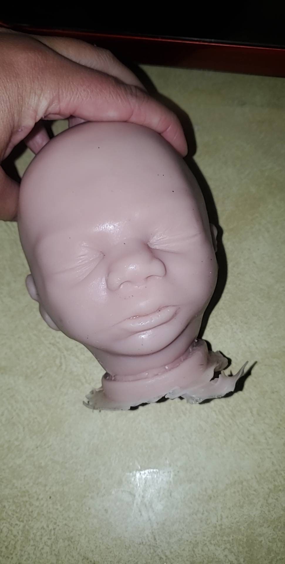 Maisa 17" silicone Baby head for cuddle body