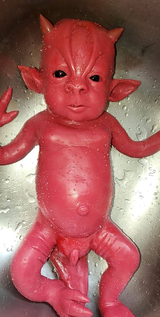 Full body silicone baby dragon blank kit "saphire"