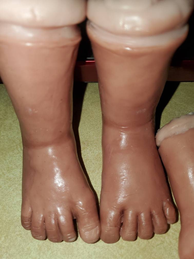 Silicone Baby limbs 1/4 for clothv body Unpainted custom