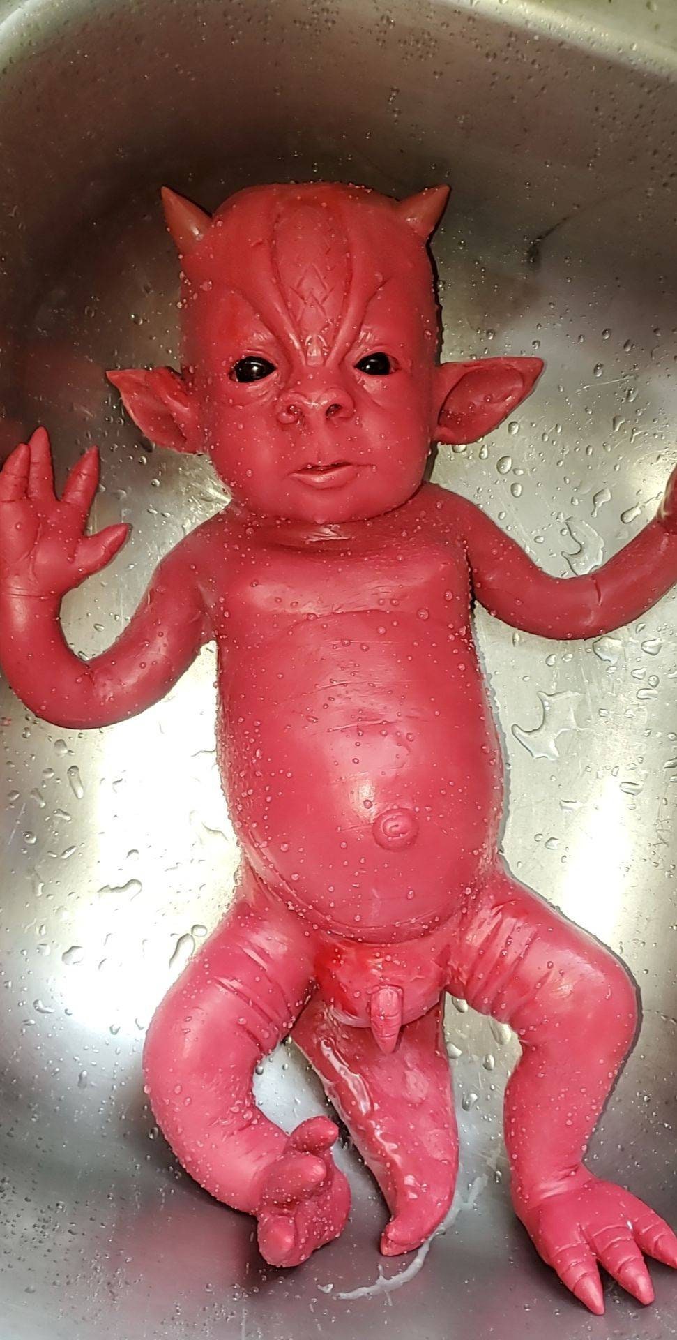 Full body silicone baby dragon blank kit "saphire"