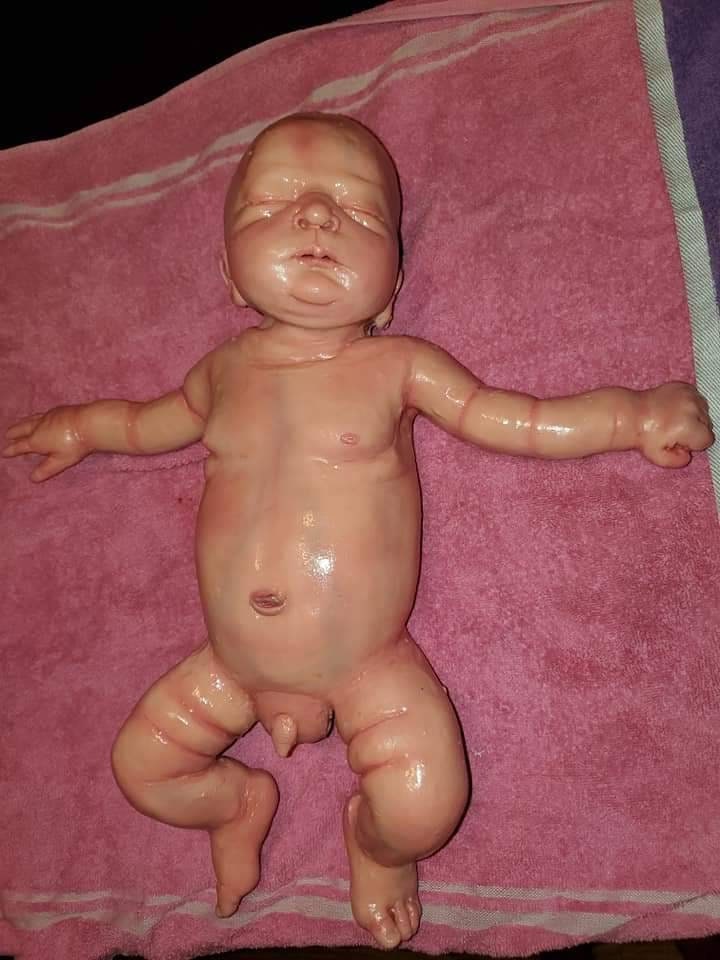 Full Body Silicone Baby remmy 21" can be boy or girl blank kit 0-3mo newborn chubby