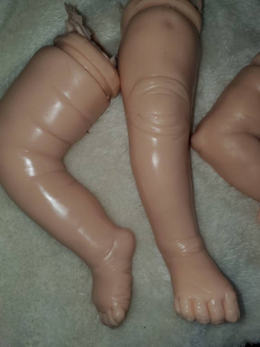 Full silicone baby limbs for cloth body silicone baby unpainted blank kit