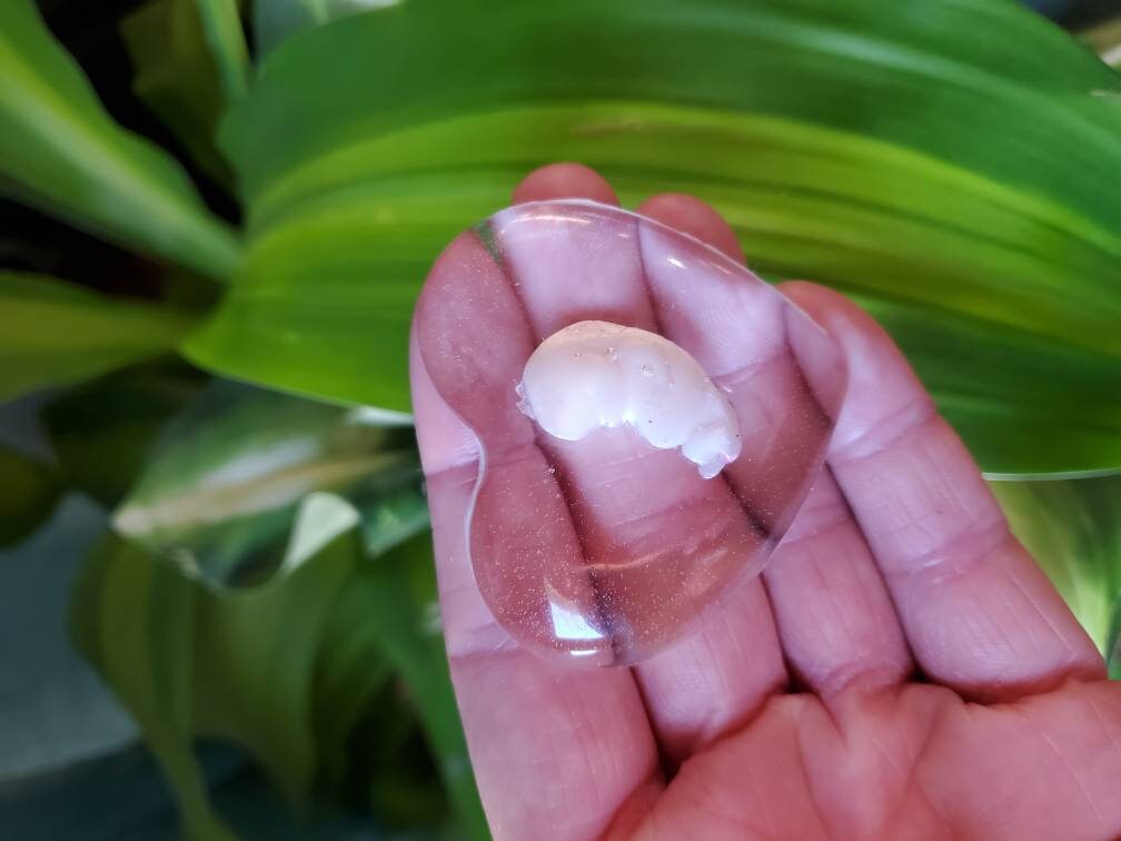 Beautiful memorial resin heart peice memorial fetus