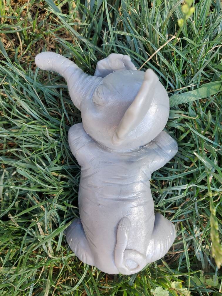 Silicone baby elephant 5"