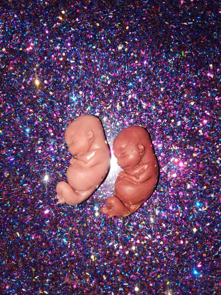 10 or 11 week gestational fetus silicone baby