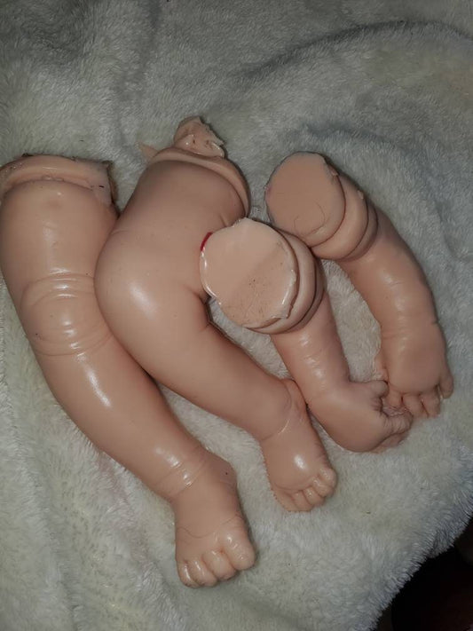 Full silicone baby limbs for cloth body unpainted 3/4 arms full legs
