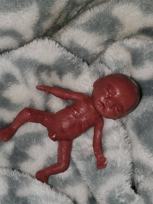 Full body silicone baby 4" memorial baby fetus born too soon