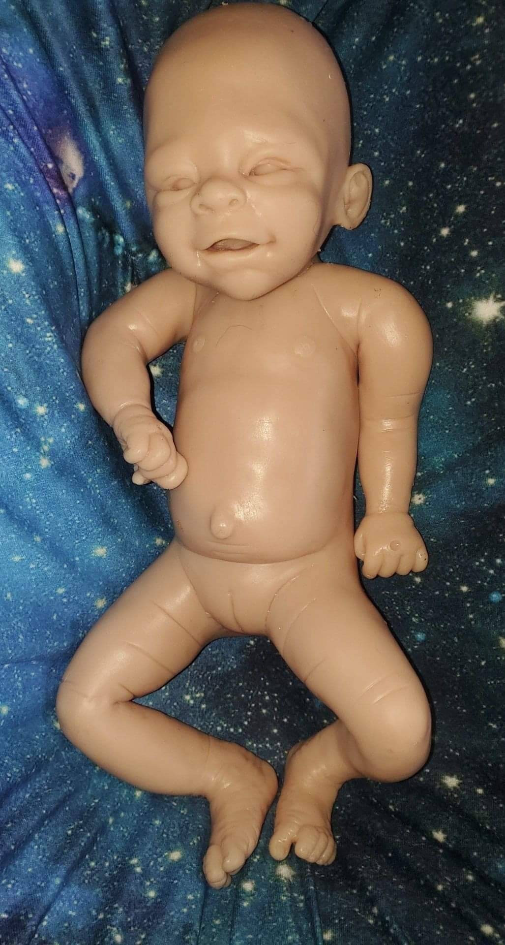 Full body silicone baby 21" happy face fae