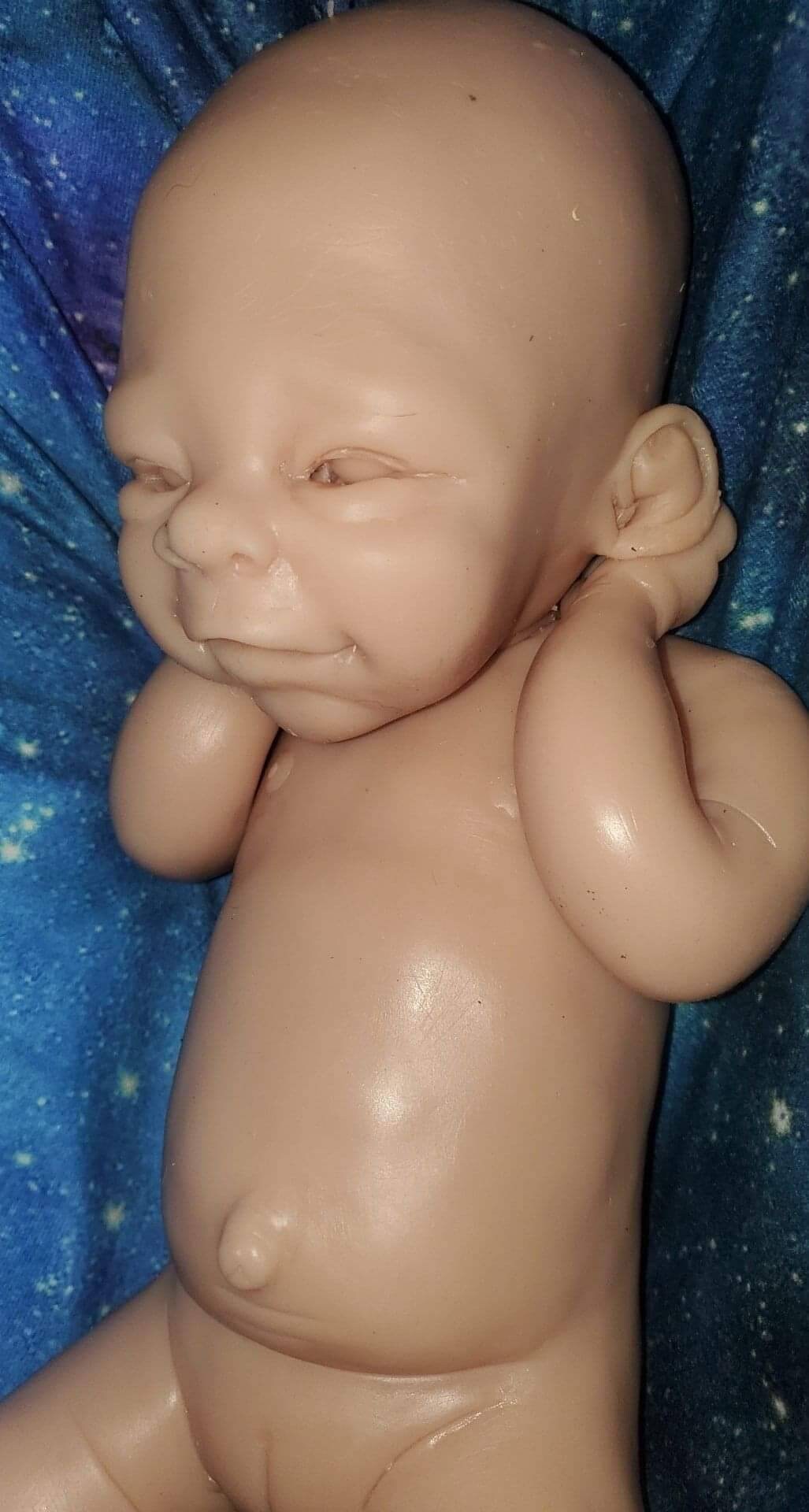 Full body silicone baby 21" happy face fae