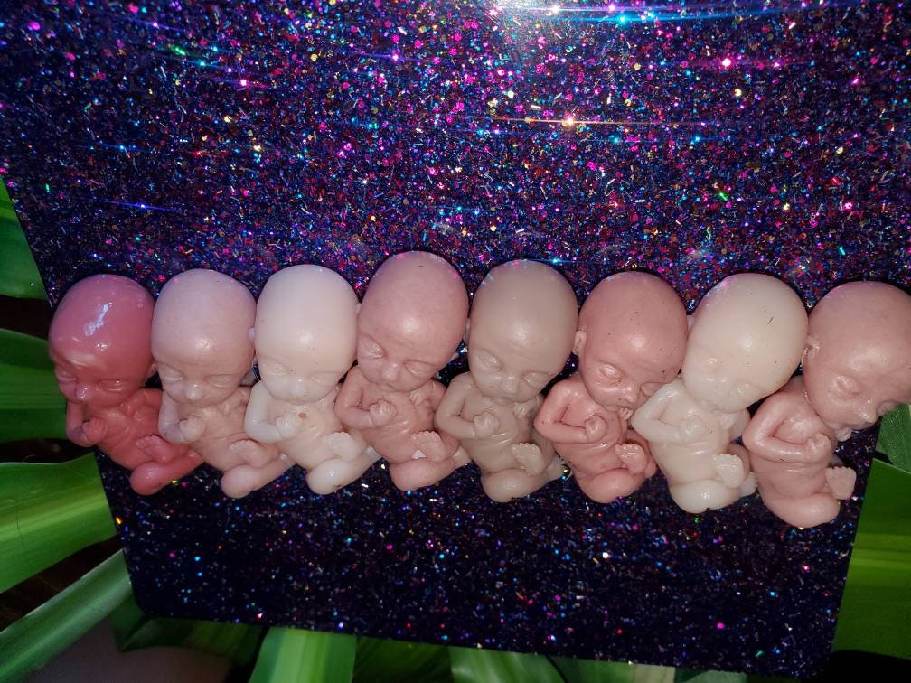 12 week gestation fetus silicone memorial fetus baby keepsake