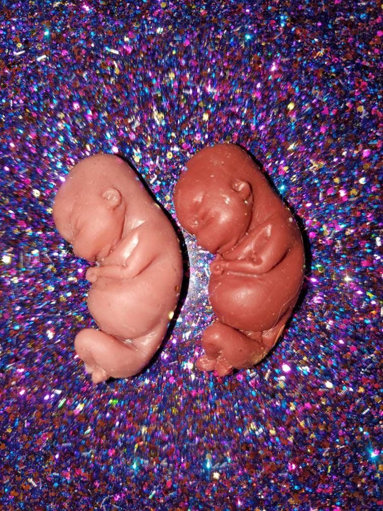 10 or 11 week gestational fetus silicone baby