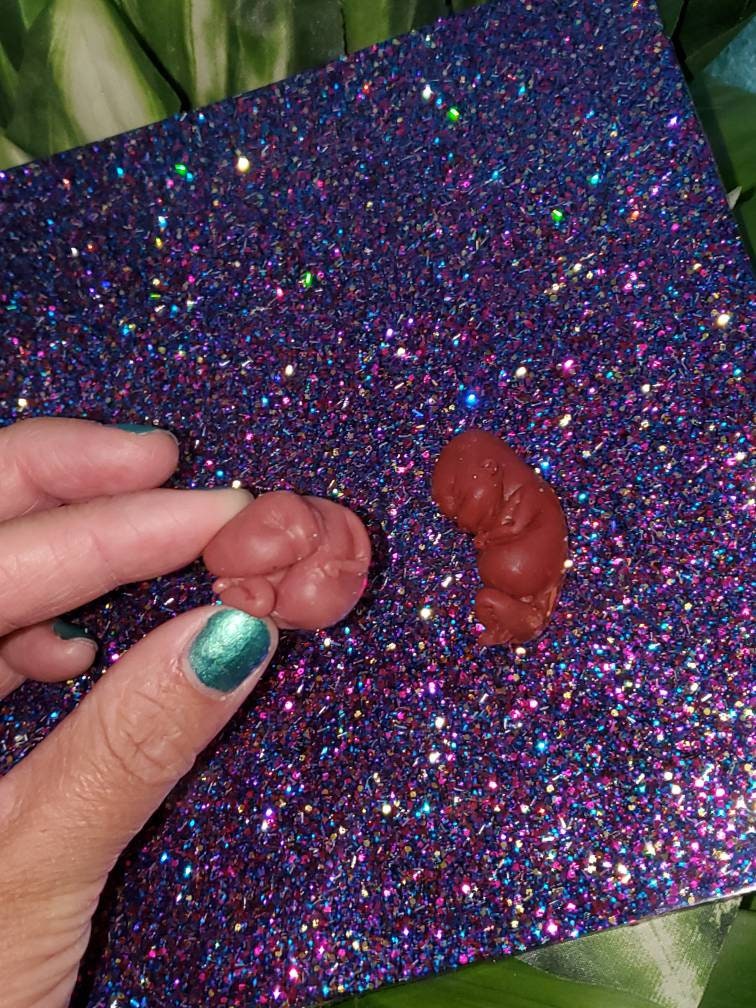10 or 11 week gestational fetus silicone baby