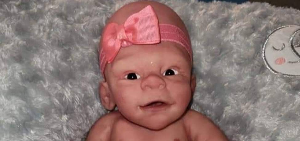 Silicone baby head and limbs for cuddle body or full Body silicone 19"