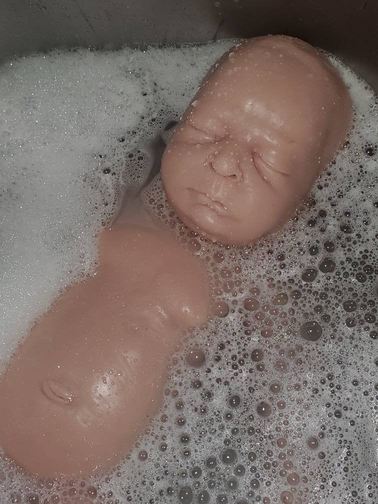 Full Body Silicone Baby remmy 21" can be boy or girl blank kit 0-3mo newborn chubby