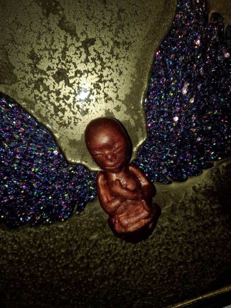 Custom order picture frame memorial resin fetus baby you choose Gestational stage