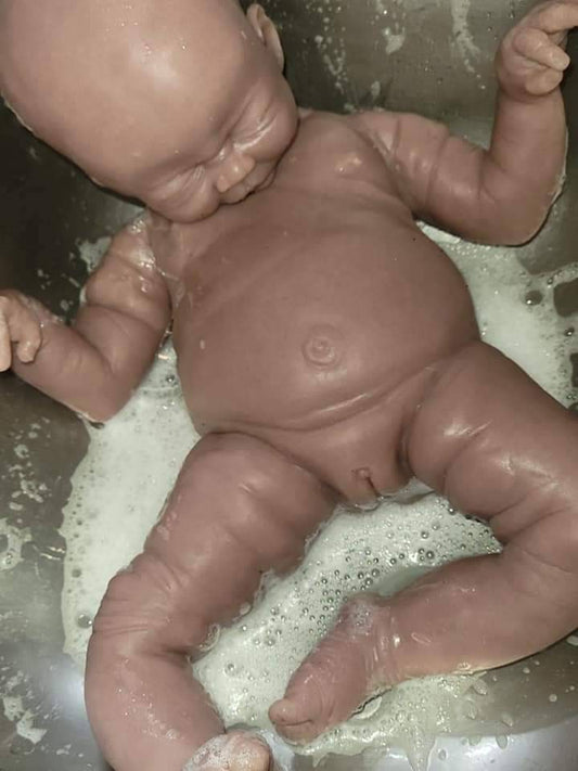 Full Body silicone baby demi 24" blank kit Or fully painted baby doll huge 6 month size